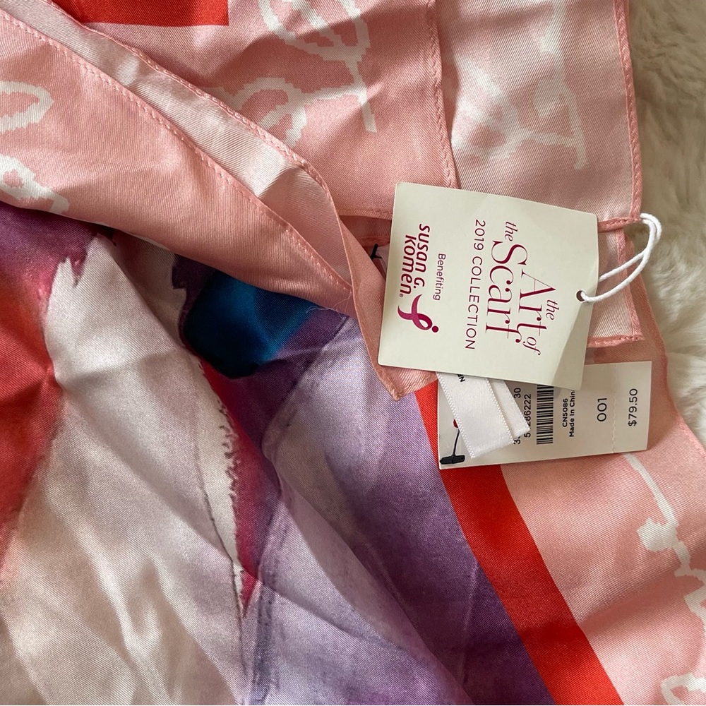 Talbots Multicolor Abstract Scarf new - Picture 2 of 4